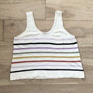 LOFT Striped Sweater Tank